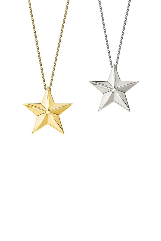 Hanger ster mini zilver, incl. collier